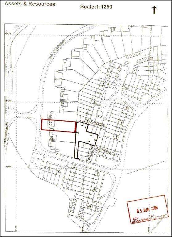 A Site Location Plan rejected by Council for planning purposes